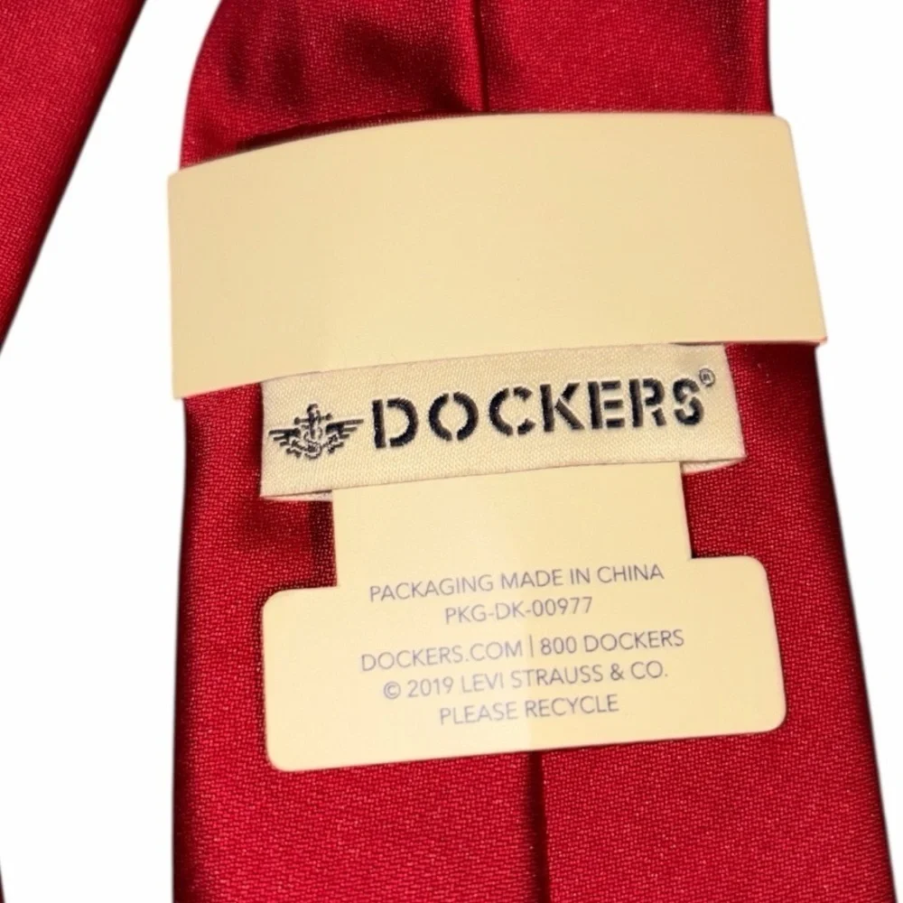Dockers Men's Burgundy Red Neck Tie